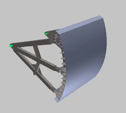 Modelo 3D de compuertas hidráulicas